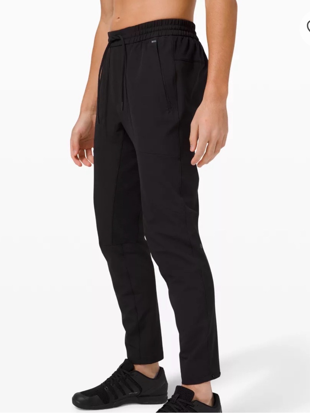 lululemon athletica Men’s Black Slim Tech Jogger Pants